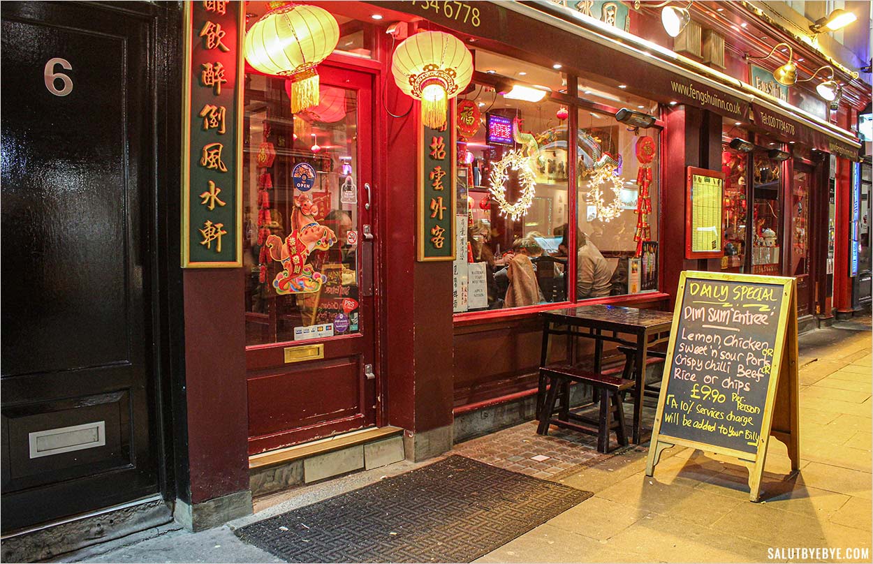 Un restaurant du quartier chinois de Londres