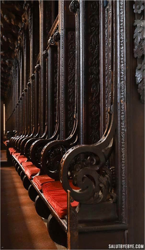 Bancs de la cathédrale Saint-Paul