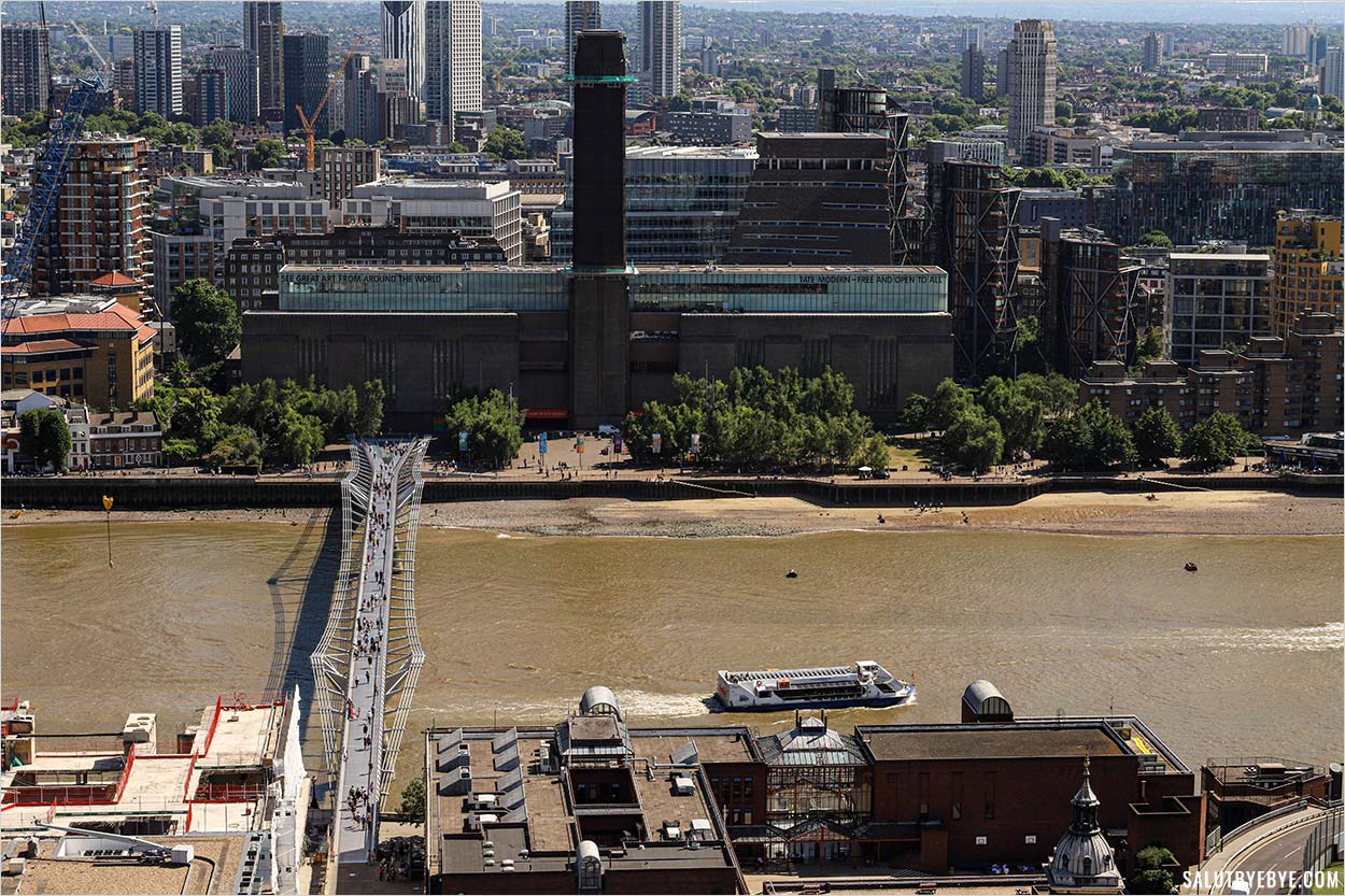 Le Millennium Bridge et le Tate Modern