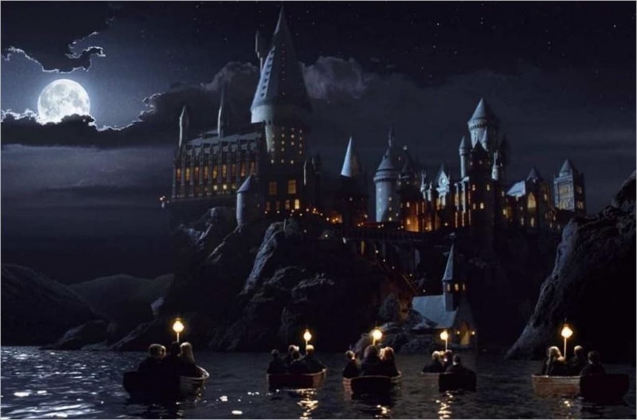 poudlard de nuit