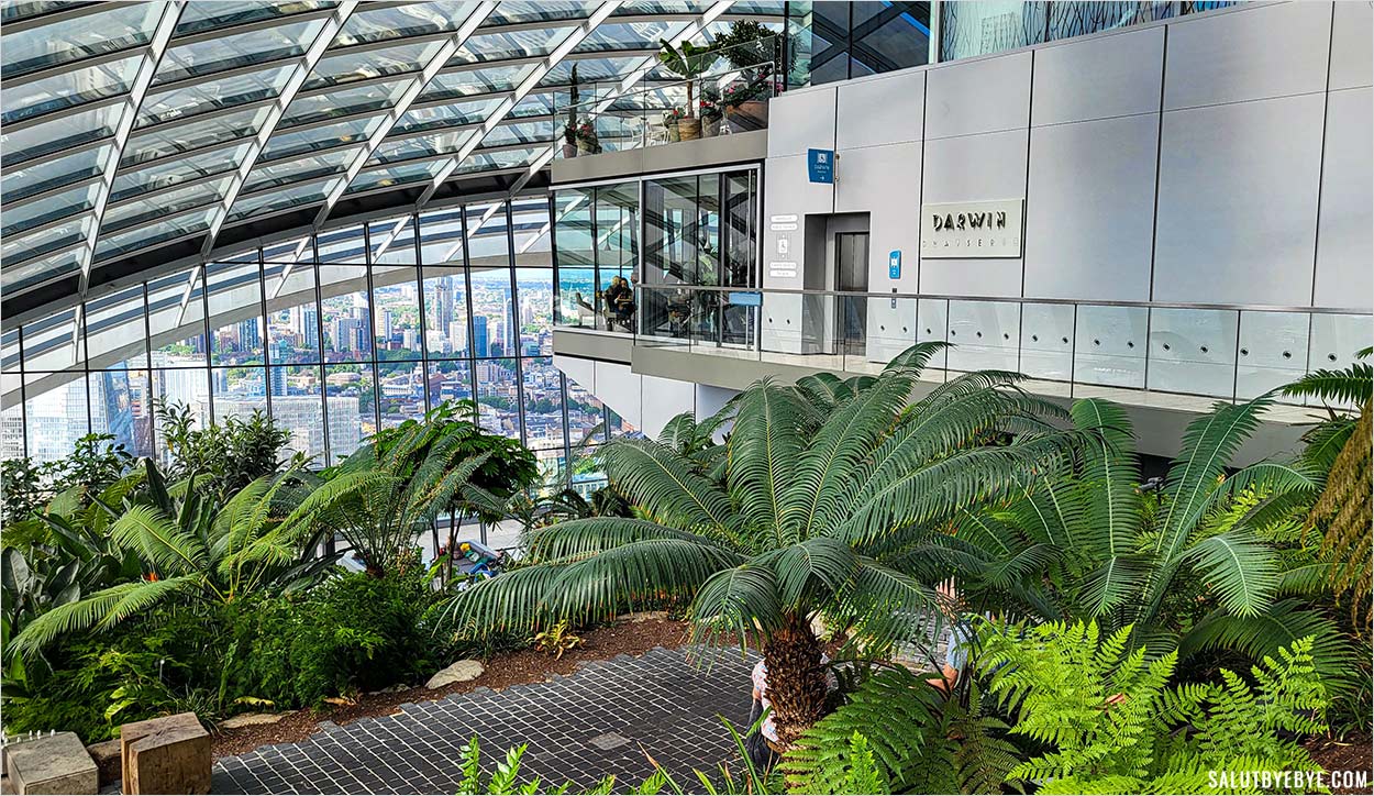 Entrée de la Darwin Brasserie à l'intérieur du Sky Garden