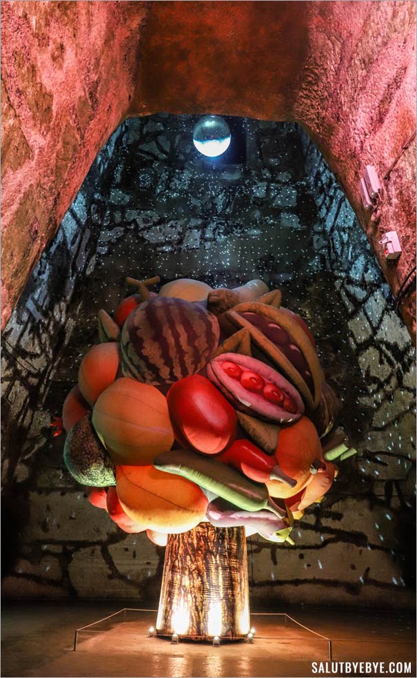 Oeuvres d'art dans les crayères