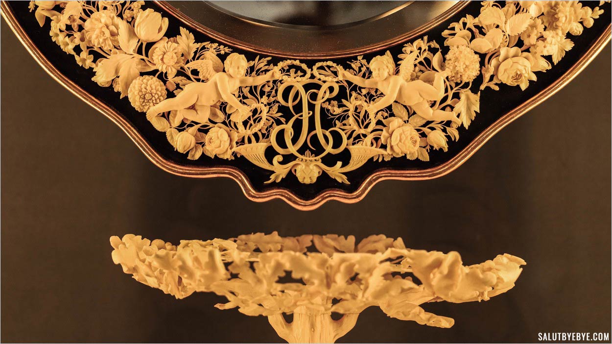 Miroir aux armes de l'impératrice Eugénie