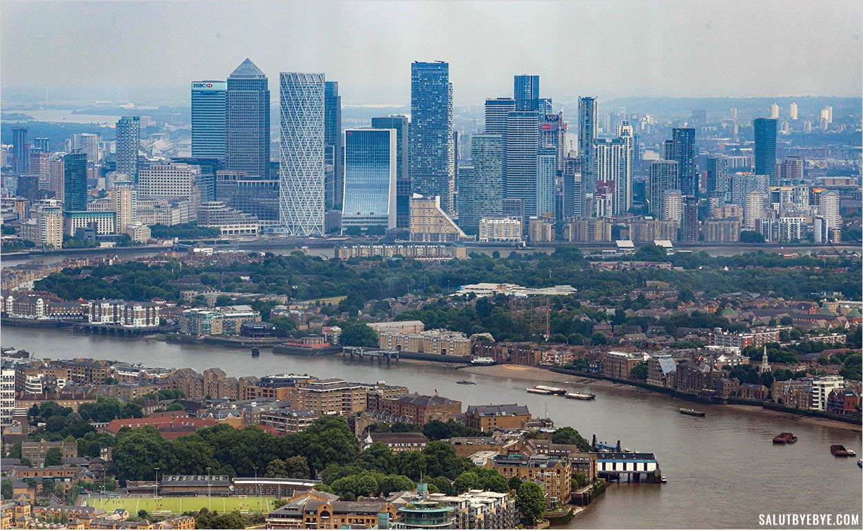 Le quartier de Canary Wharf